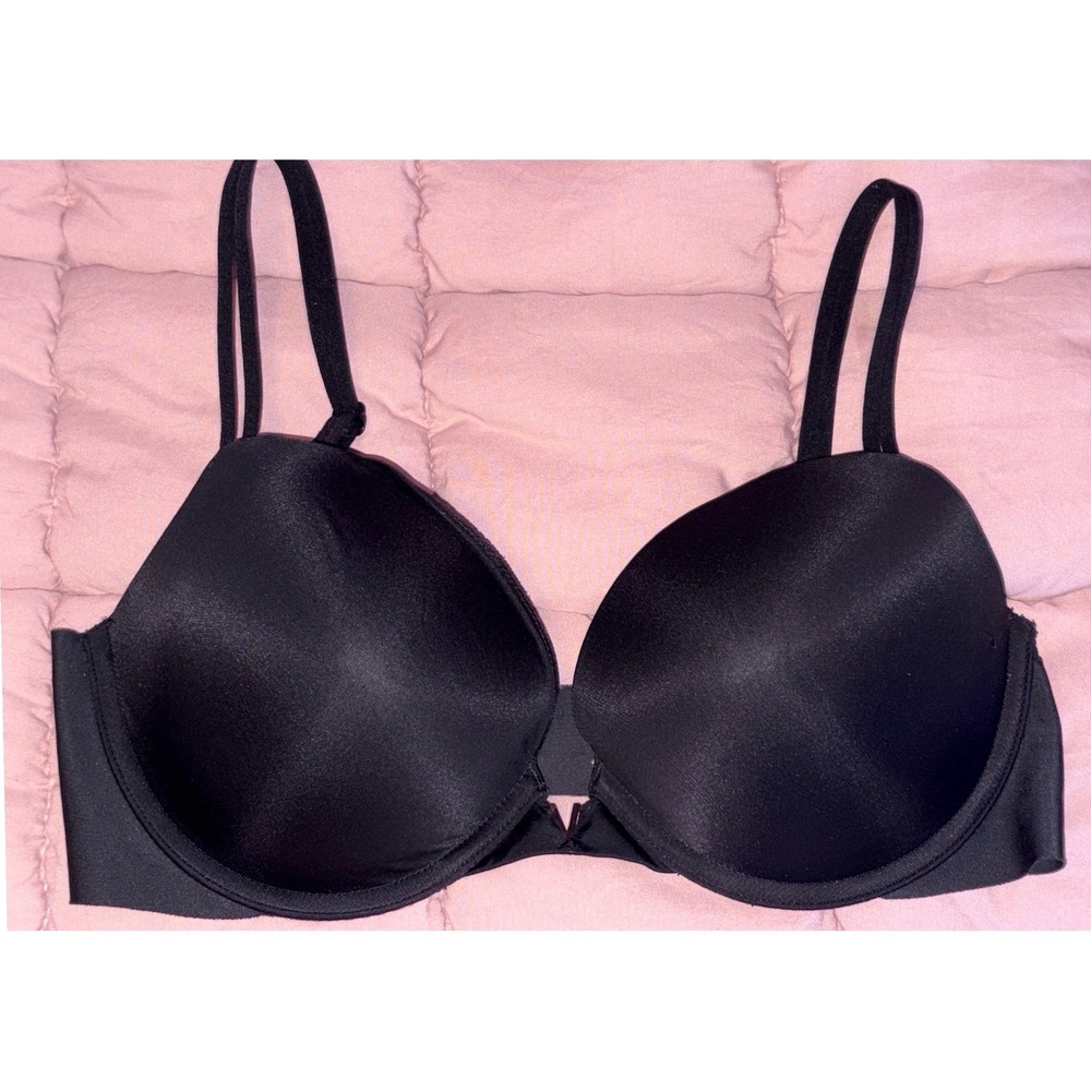 Victoria's Secret Womens Black‎ Push Up Bra Underwire Adjustable Straps, 34D
